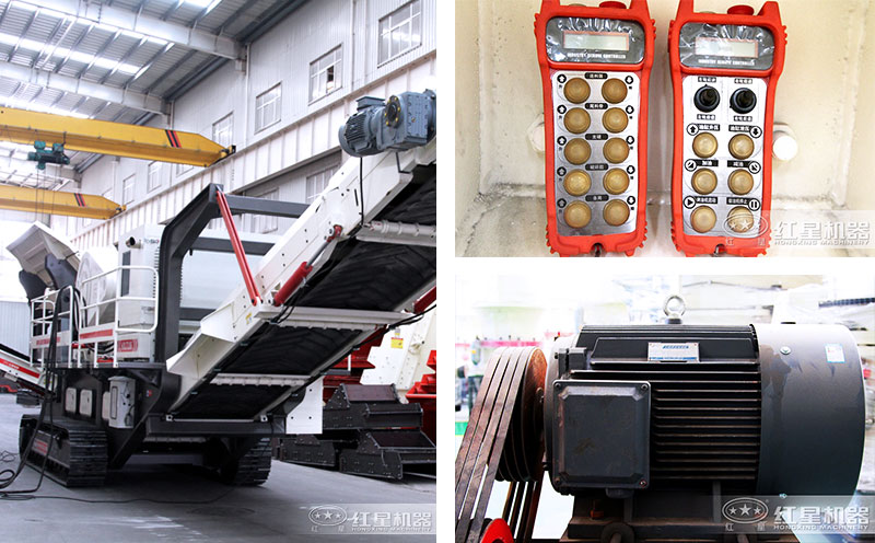 移動磚頭粉碎機(jī)遠(yuǎn)程遙控、按鈕操作