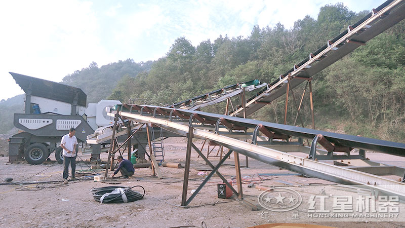 移動粉碎機(jī)油電兩用，作業(yè)效率高