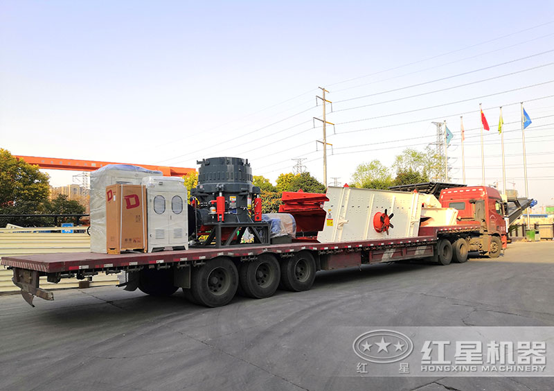 紅星機(jī)器為客戶送去全套石料生產(chǎn)線設(shè)備 紅星機(jī)器為客戶送去全套石料生產(chǎn)線設(shè)備