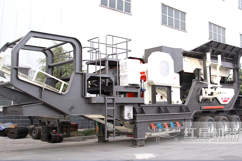 后八輪移動石子機搭配顎破 后八輪移動石子機搭配顎破