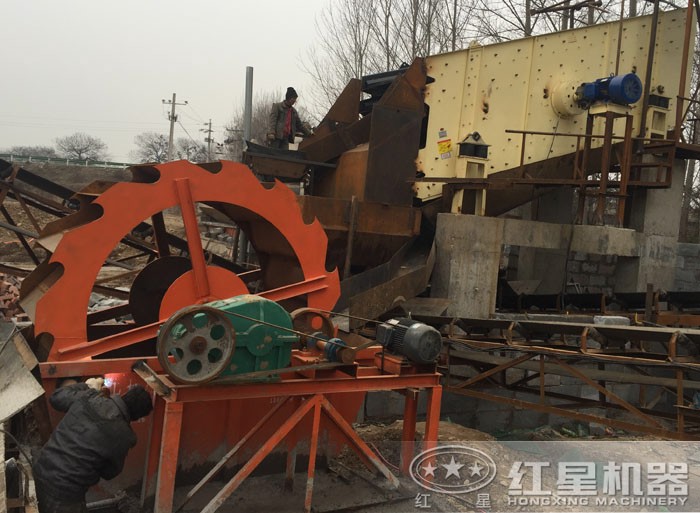 洗砂機(jī)現(xiàn)場(chǎng)欣賞 洗砂機(jī)現(xiàn)場(chǎng)欣賞