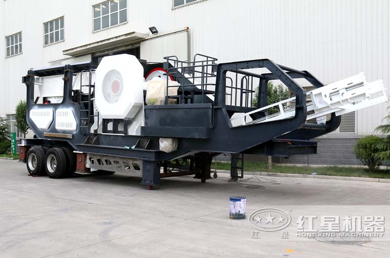 移動顎式破碎機，如上圖