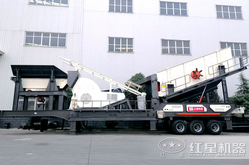 三合一重錘式移動式破碎站，一次成型效率高