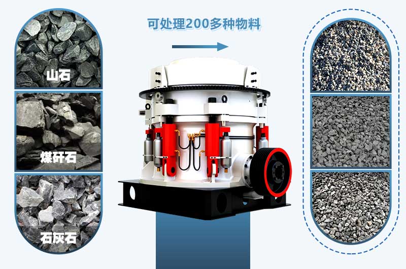 圓錐式石子加工設(shè)備，可處理多種石子原料